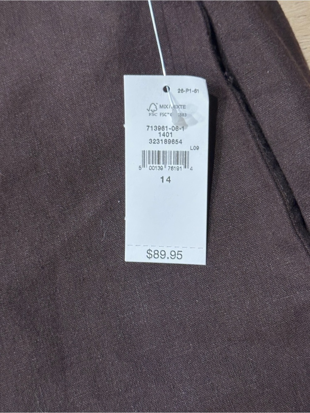 NWT Women’s Gap Linen Blend Relaxed Straight Ankle Pants - Picture 4 of 8